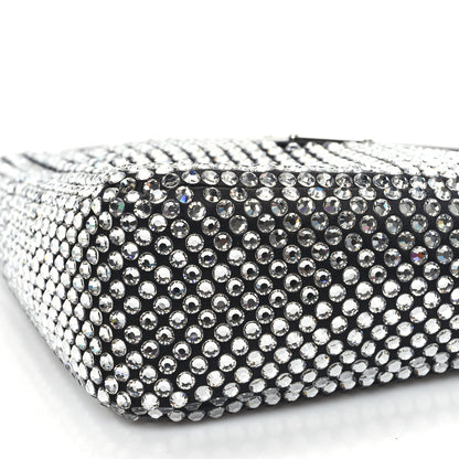 Prada Satin Crystal Triangle Pouch Cristal 9 of 9