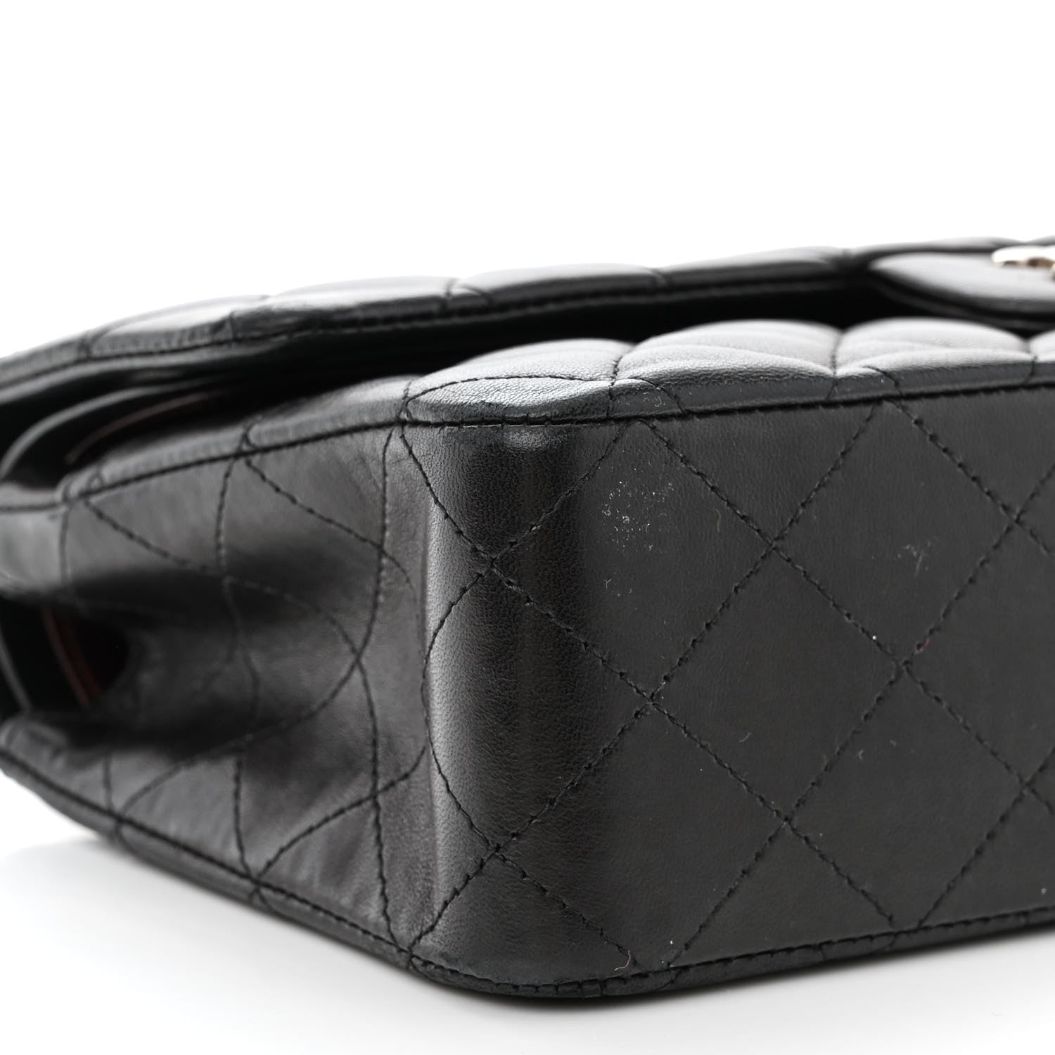 Chanel Lambskin Quilted Medium Double Flap Black 10 of 19