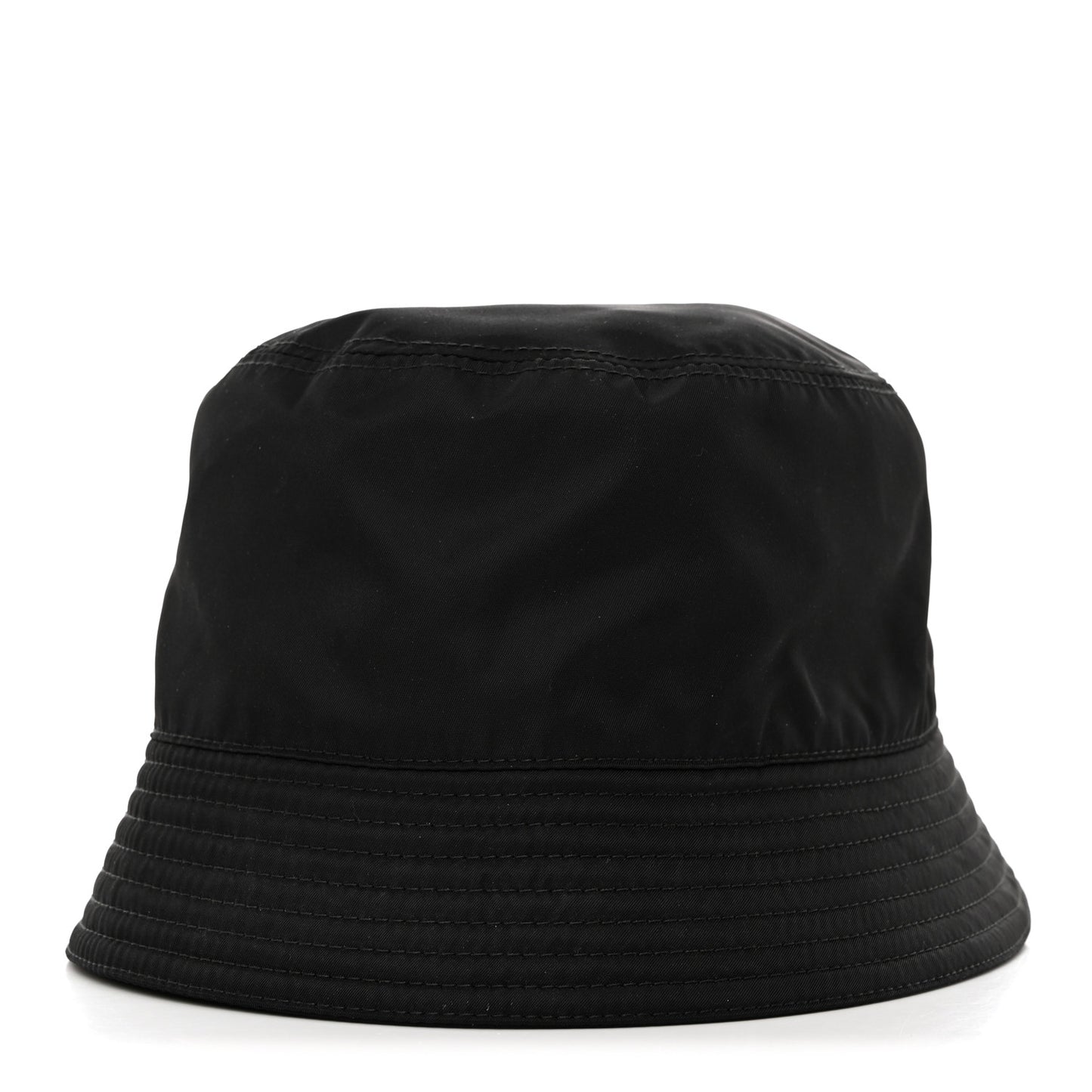 Re-Nylon Metal Triangle Logo Mens Bucket Hat L Black