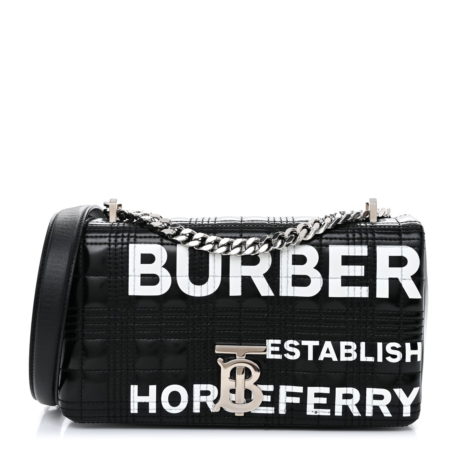 Burberry Quilted Horseferry Print Small Lola Bag Black 1 of 10