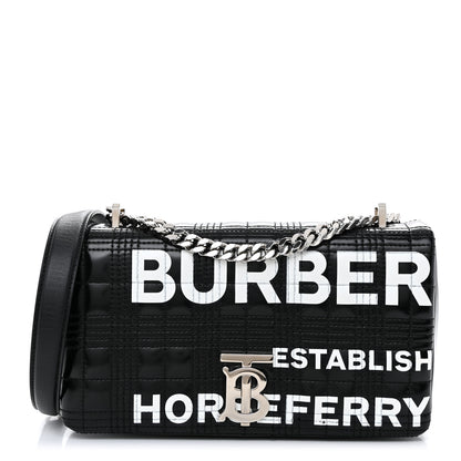 Burberry Quilted Horseferry Print Small Lola Bag Black 1 of 10