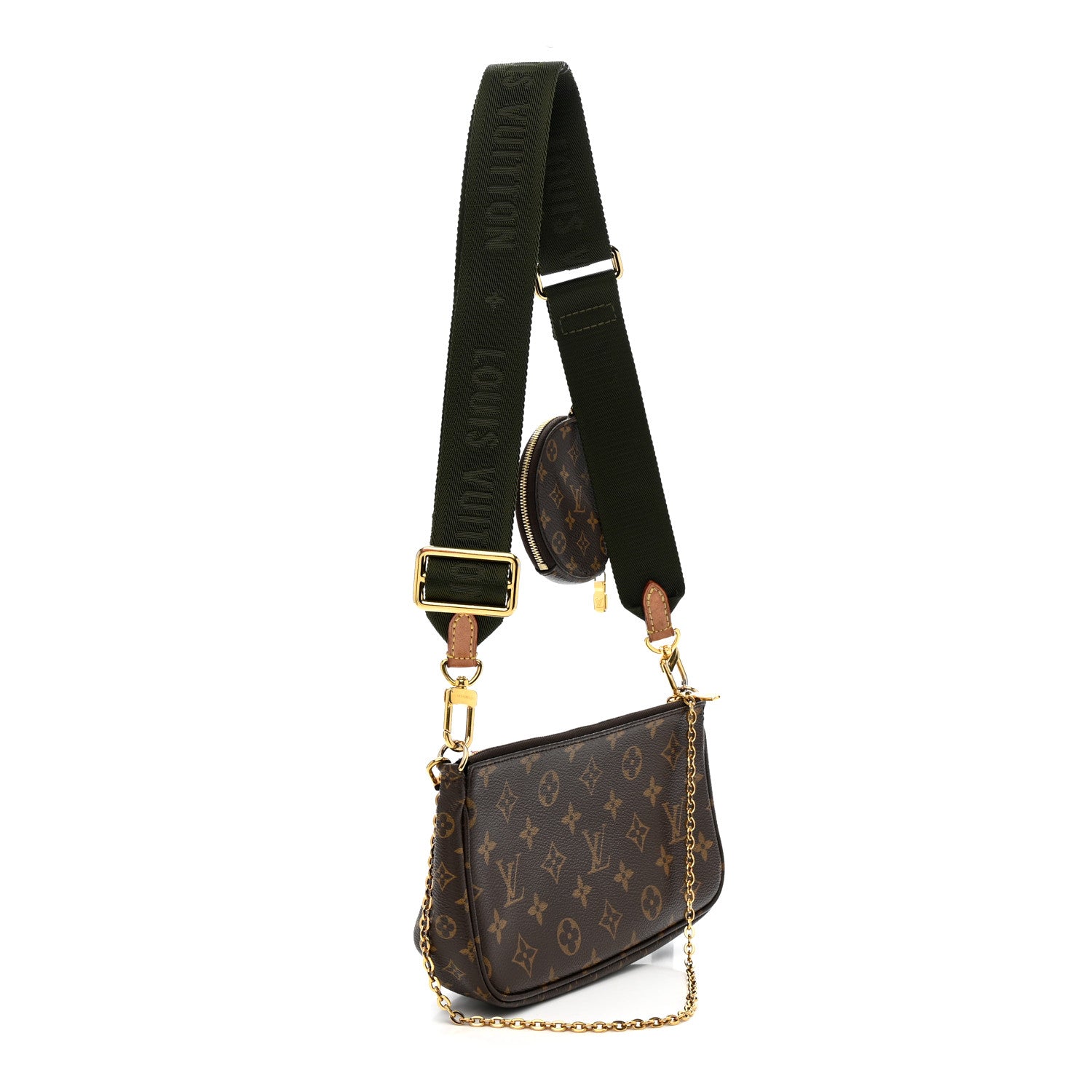 Louis Vuitton Monogram Multi Pochette Accessories Kaki 3 of 11