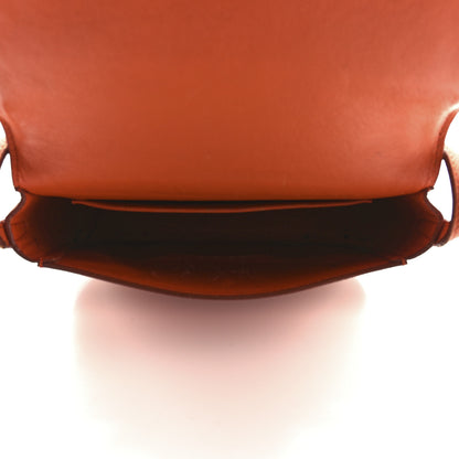 Celine Grained Calfskin Small Trotteur Carnelian 5 of 13
