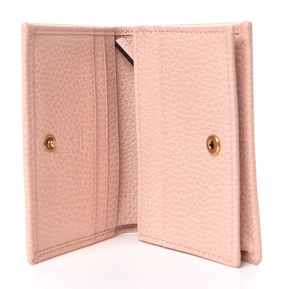 Gucci Pebbled Calfskin Butterfly Card Case Perfect Pink 5 of 7