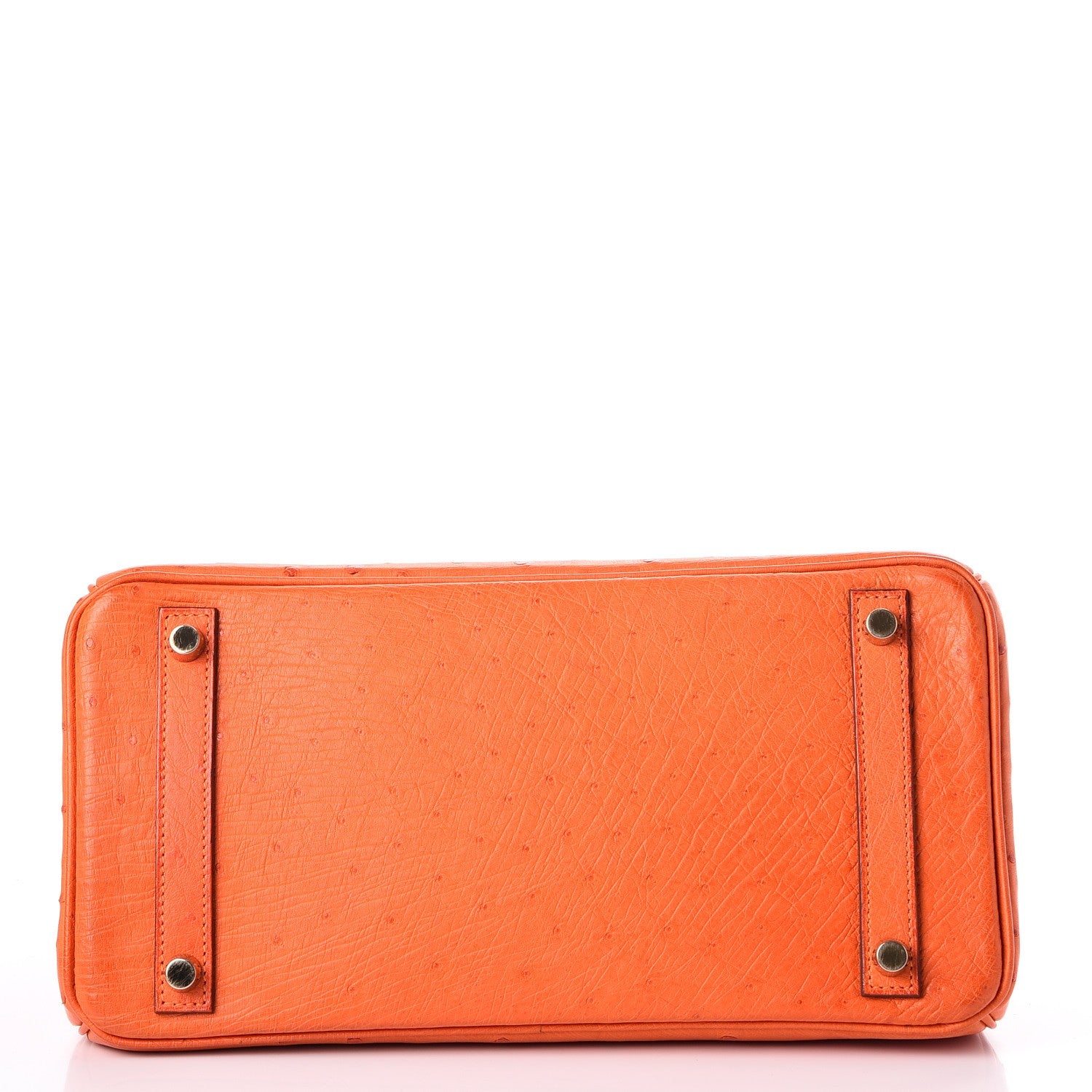 Hermes Ostrich Birkin 30 Orange 7 of 33