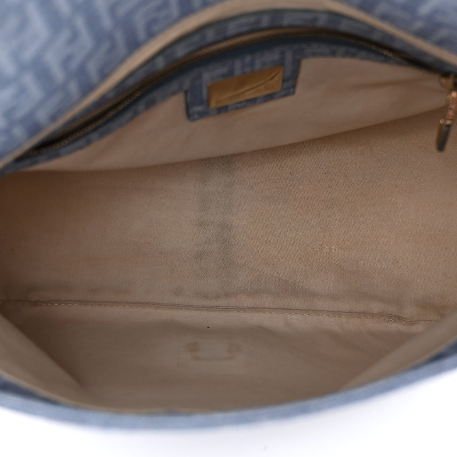 Fendi Zucchino Spalmati Forever Mama Baguette Celeste 5 of 15