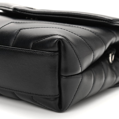 Saint Laurent Calfskin Y Quilted Monogram Toy Loulou Crossbody Bag Black 11 of 12
