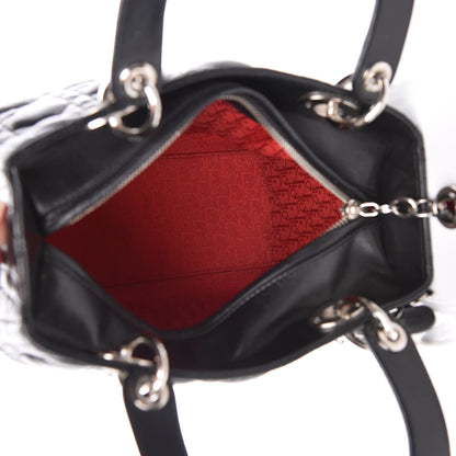 Christian Dior Lambskin Cannage Medium Lady Dior Black 5 of 9