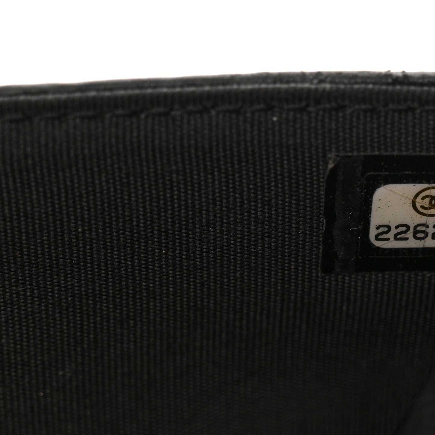 Calfskin Quilted Chain Around Boy Wallet On Chain WOC Black