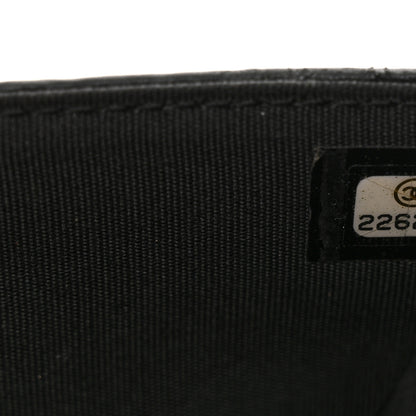 Chanel Calfskin Quilted Chain Around Boy Wallet On Chain WOC Black 7 of 14