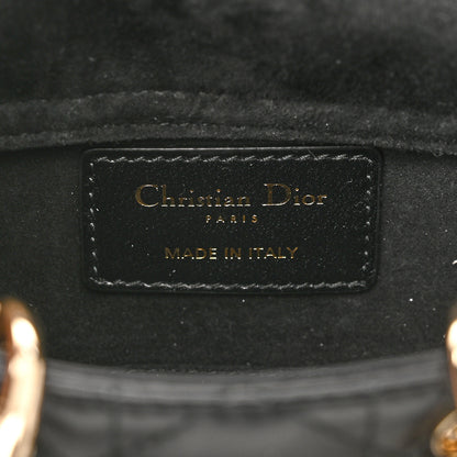 Christian Dior Lambskin Cannage Micro Lady D-Joy Black 6 of 10