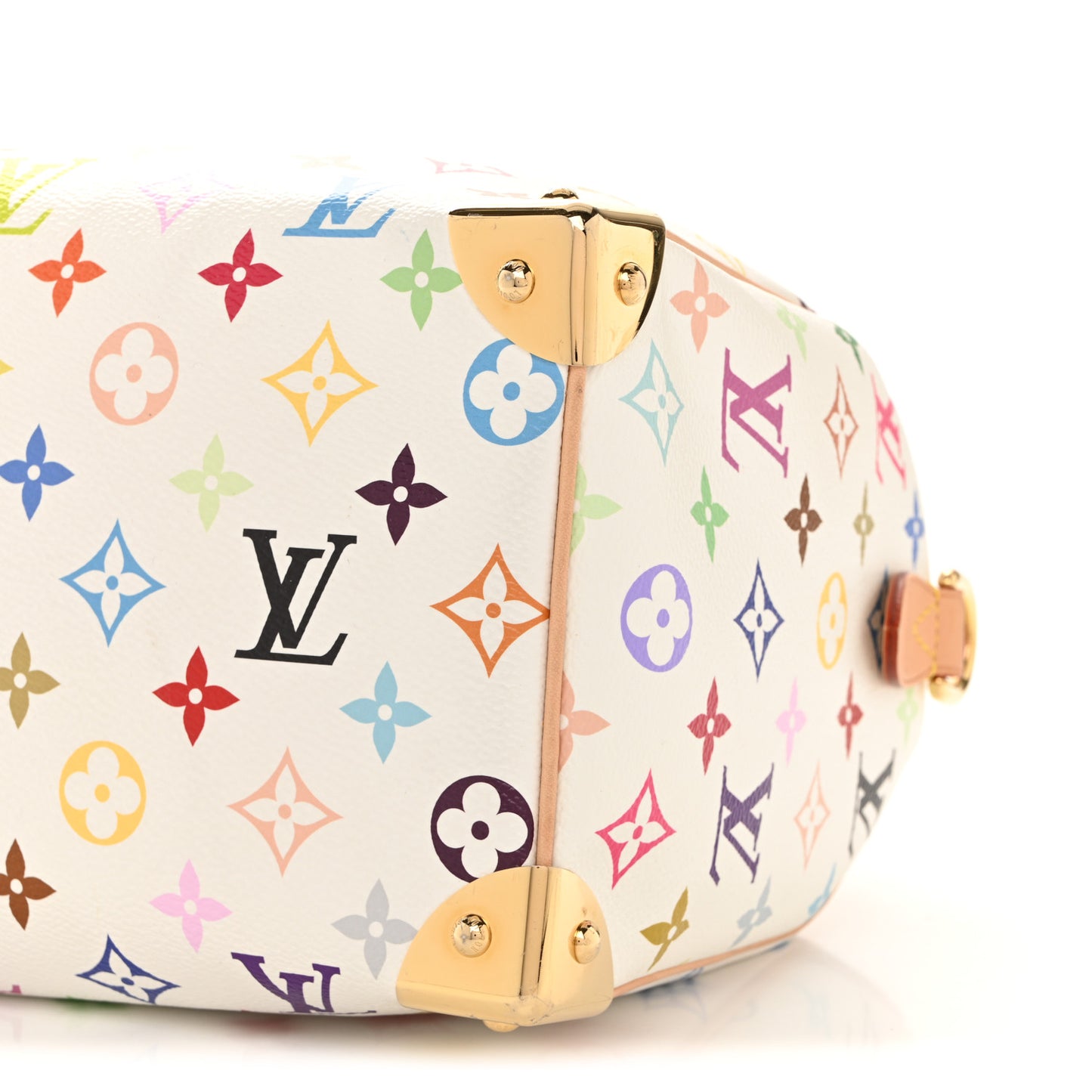 LV X TM Monogram Multicolor Speedy Bandouliere 25 White