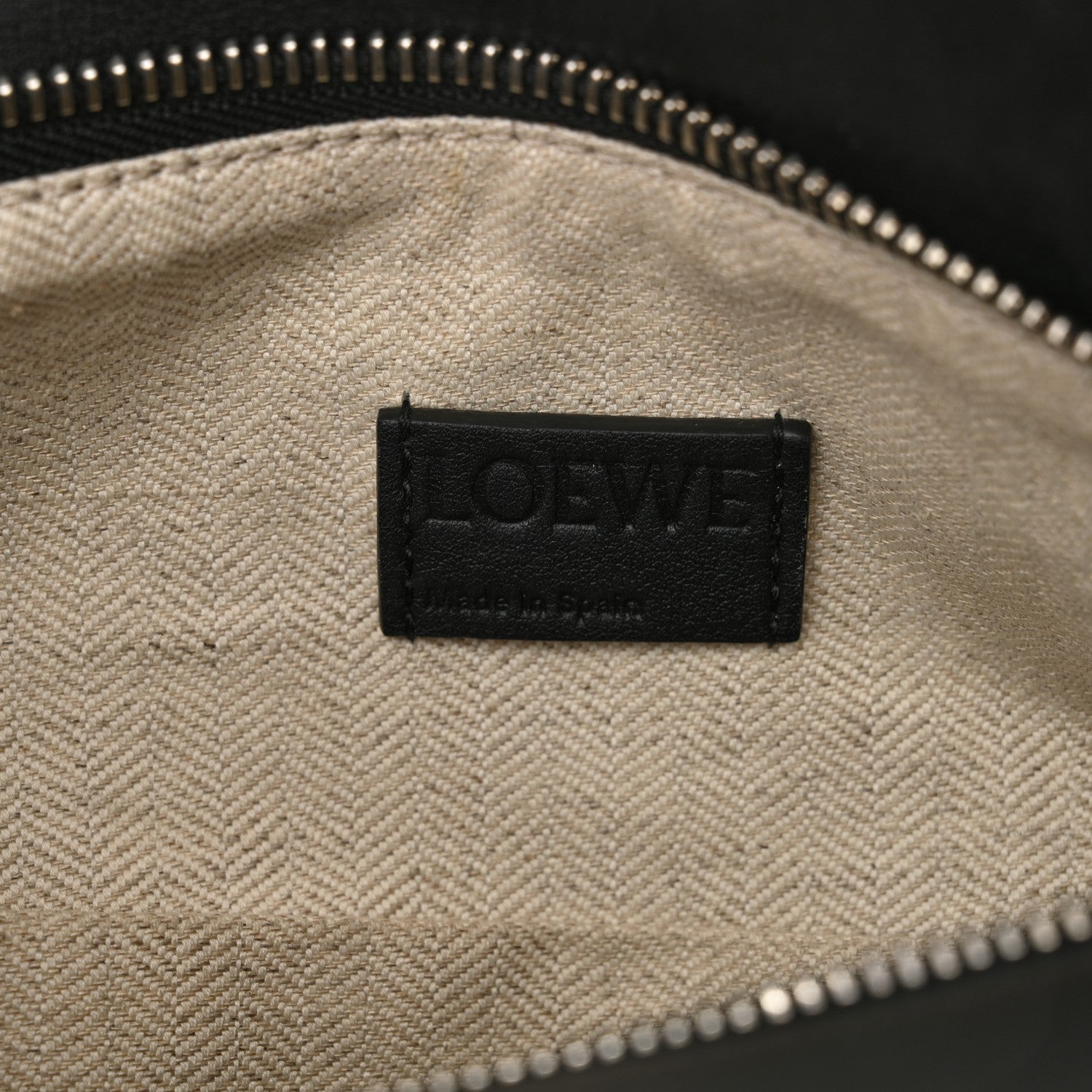 Loewe Calfskin Small Puzzle Edge Bag Black 6 of 10