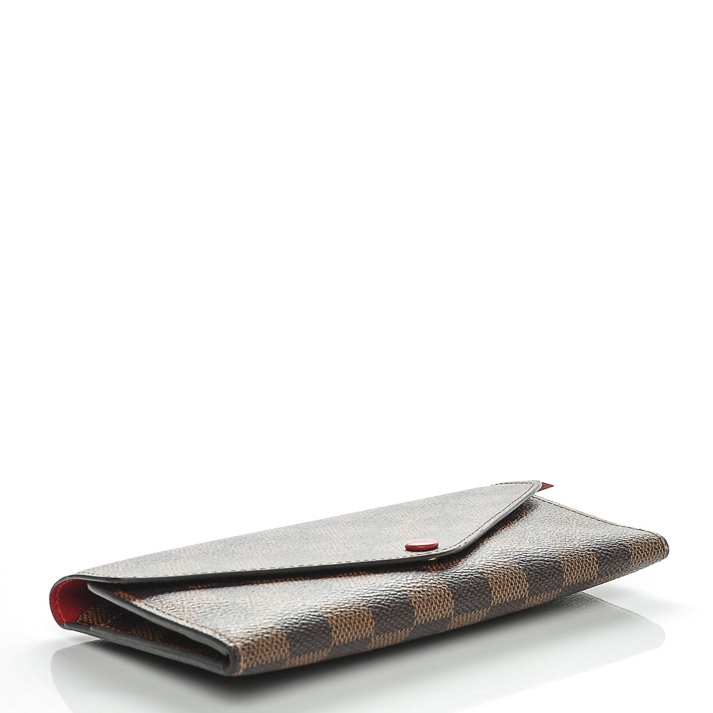 Damier Ebene Josephine Wallet Red