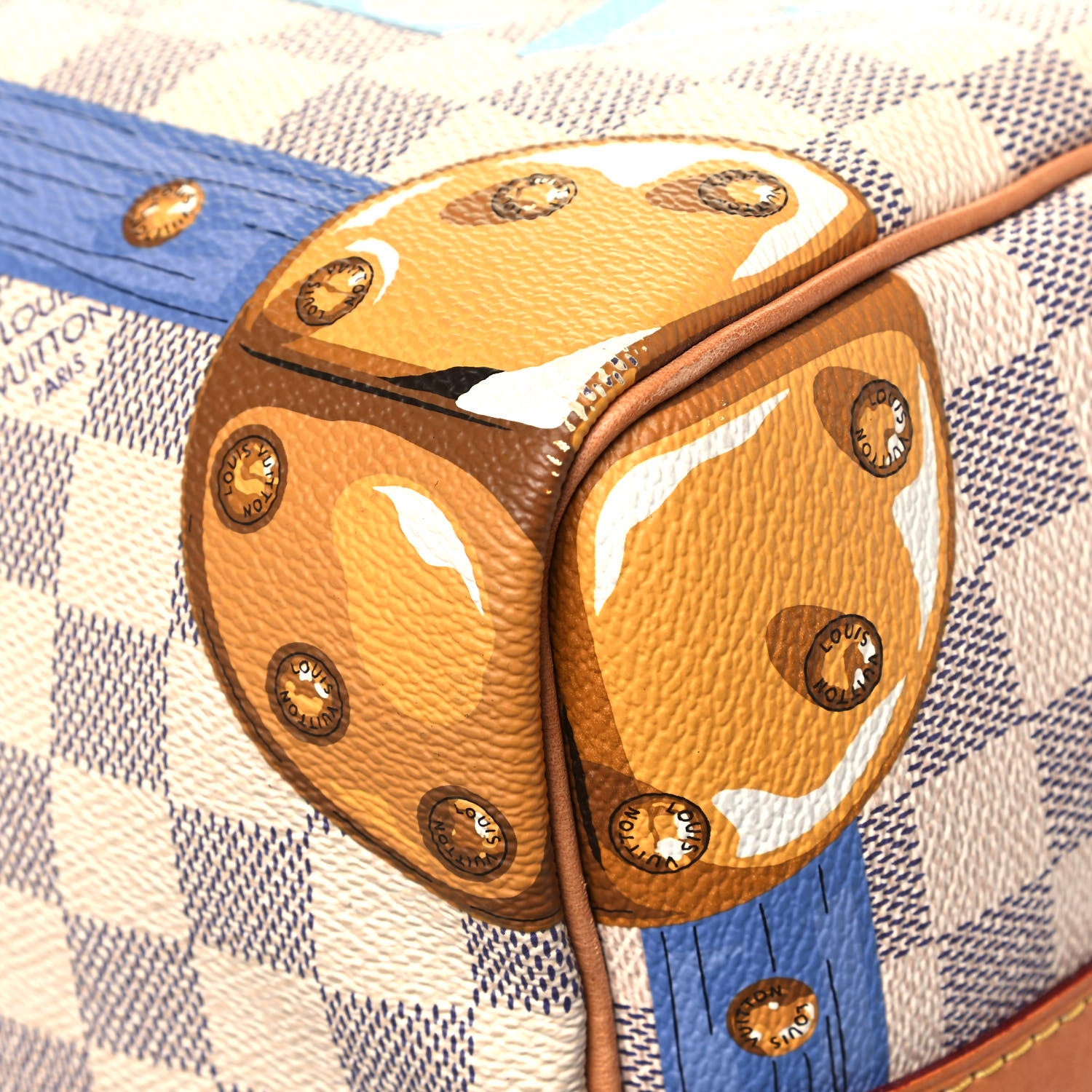 Louis Vuitton Damier Azur Summer Trunks Speedy Bandouliere 30 10 of 13