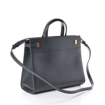 Saint Laurent Calfskin Small Manhattan Shopper Tote Smog 3 of 9