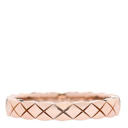 Chanel 18K Beige Gold Mini Coco Crush Ring 54 6.75 1 of 6