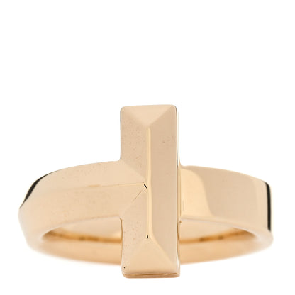 Tiffany 18K Yellow Gold 4.5mm T T1 Ring 49 4.75 1 of 4