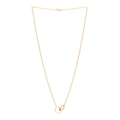 Cartier 18K Yellow Gold Interlocking LOVE Necklace 3 of 4