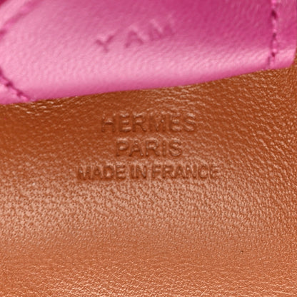 Hermes Milo Lambskin Grigri Rodeo Horse Bag Charm MM Gold Rubis Rose Pourpre 3 of 5