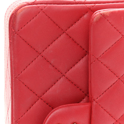 Chanel Lambskin Quilted Mini Top Handle Rectangular Flap Red 11 of 16