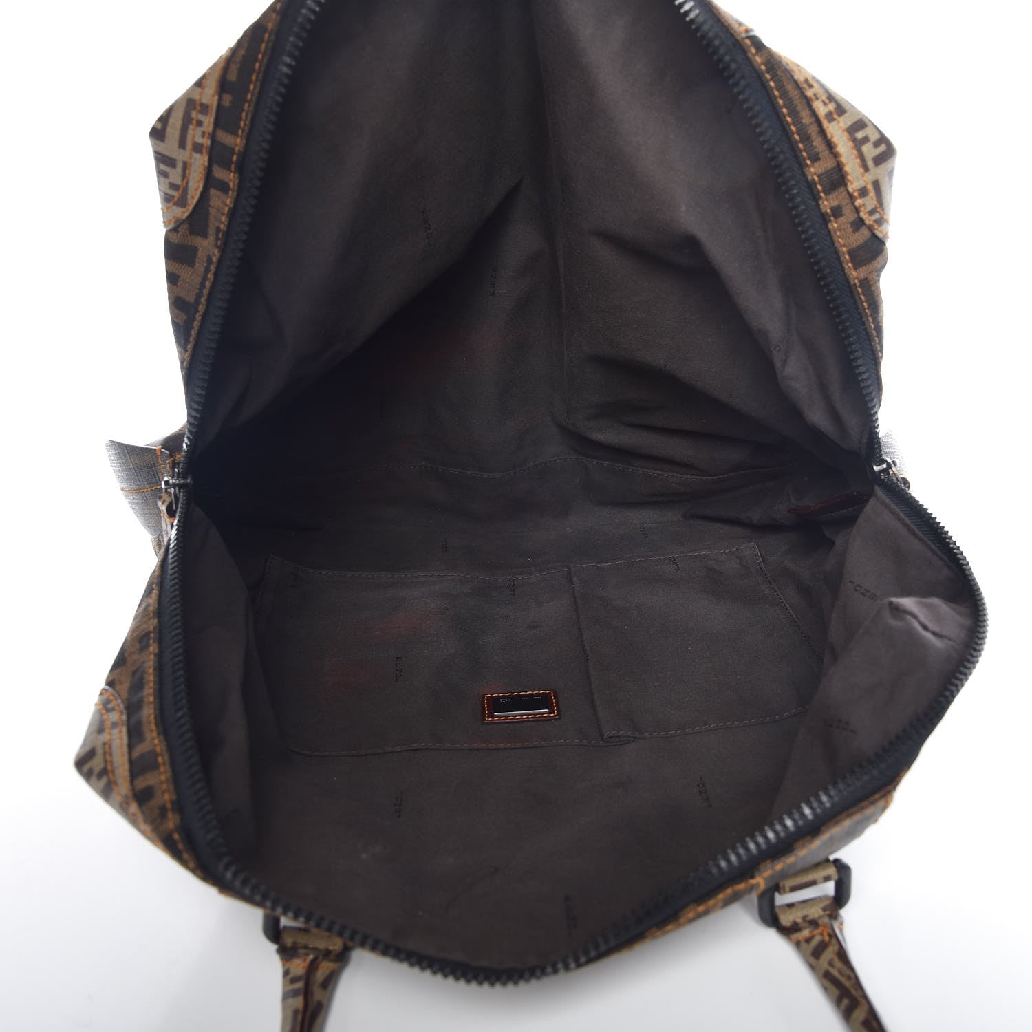 Fendi Zucca Zucchino Spalmati Large B Mix Tote Tobacco 5 of 15