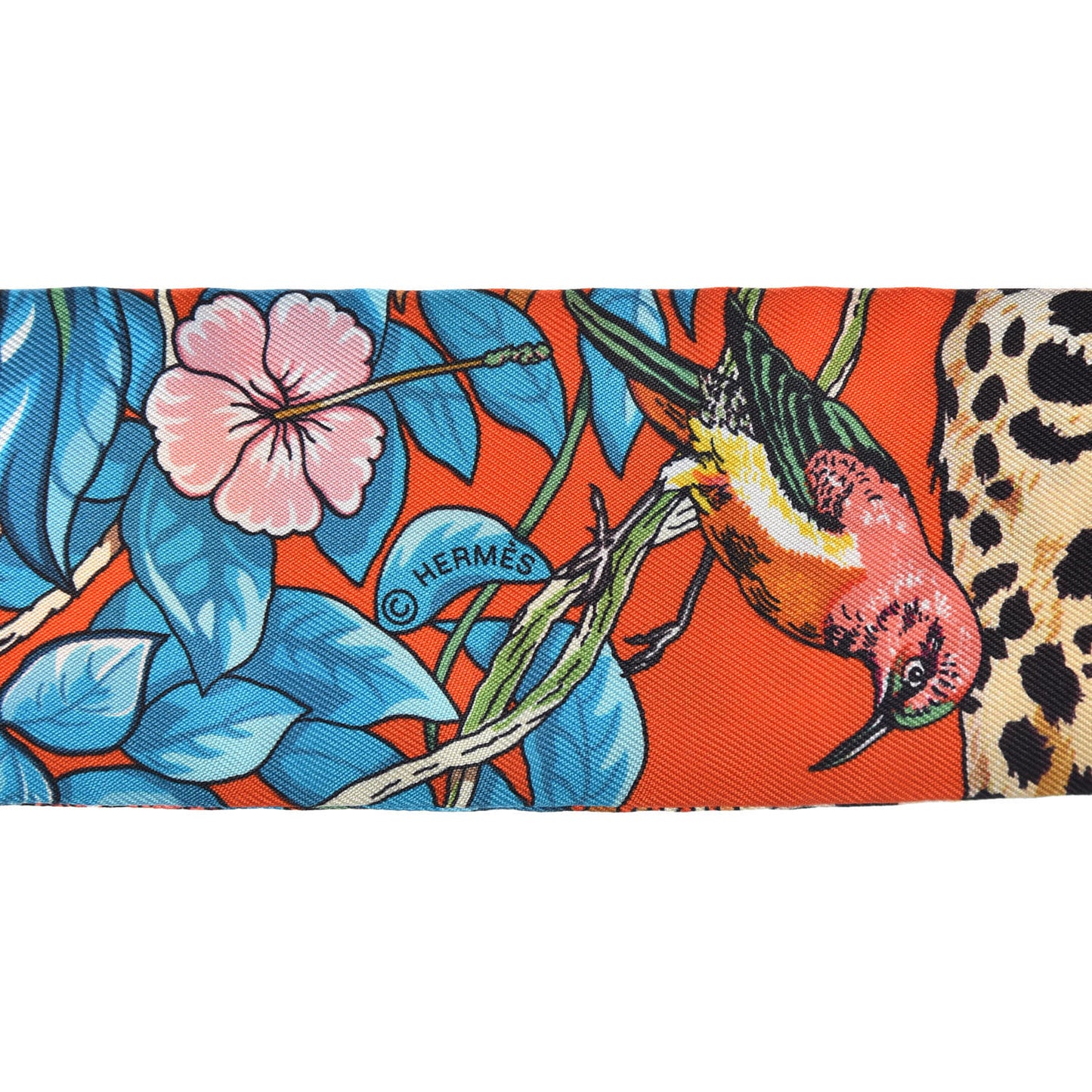 Silk Jungle Love Love Twilly Orange Bleu Brun