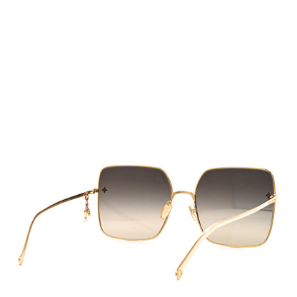 Louis Vuitton Metal LV Square Charm Sunglasses Z1718U Black 4 of 7