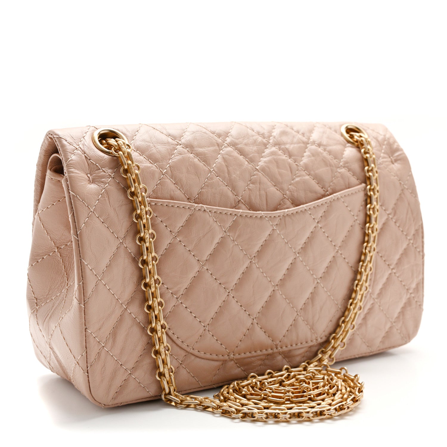 Chanel Aged Calfskin Quilted 2.55 Reissue 225 Flap Light Beige 3 of 10