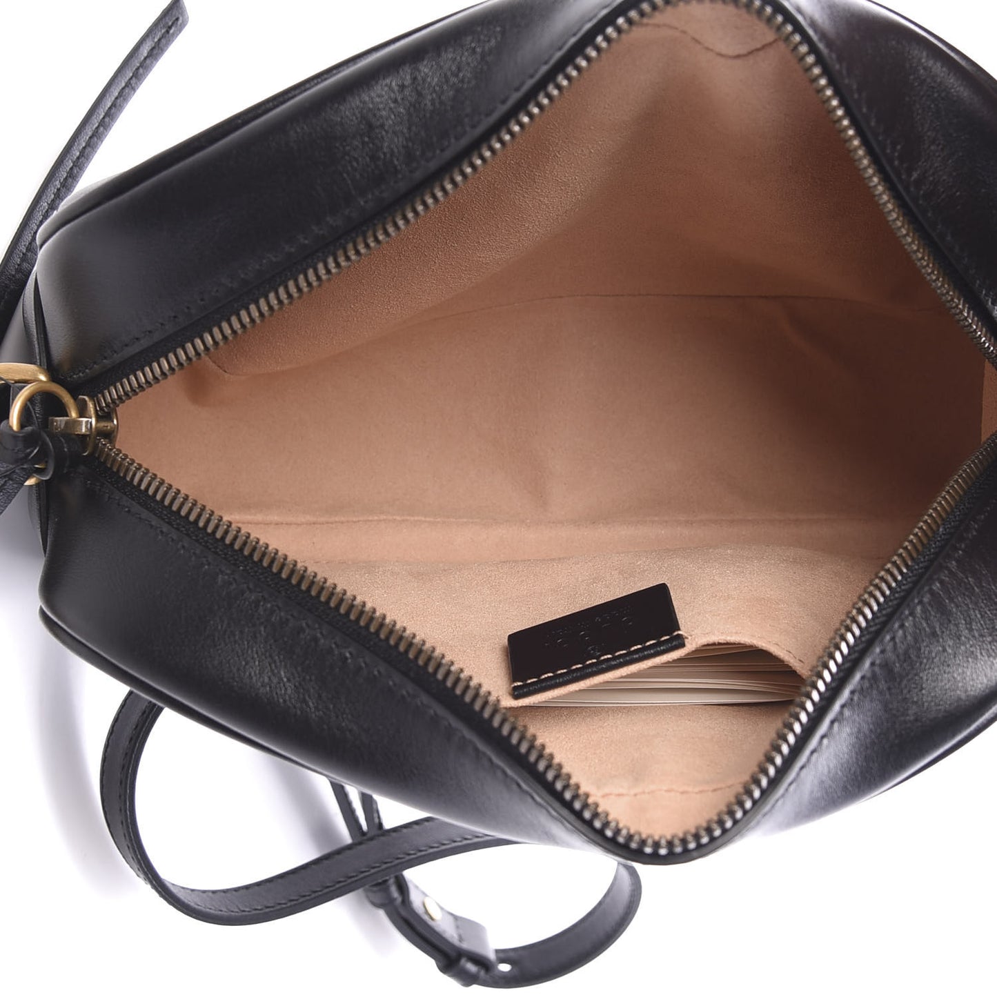 Calfskin Matelasse Small GG Marmont Chain Shoulder Bag Black