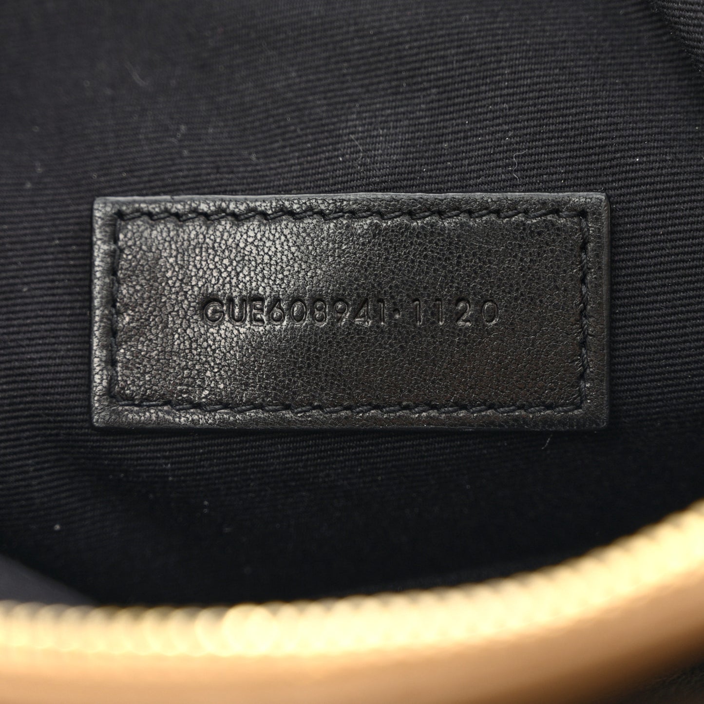 Grained Lambskin Quilted Mini Becky Double Zip Bag Natural Tan