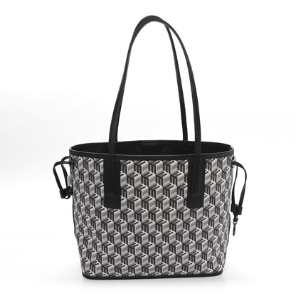 MCM Visetos Small Liz Reversible Shopper Tote Black 4 of 16