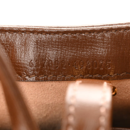 Gucci GG Supreme Monogram Azalea Calfskin Web Mini Jackie 1961 Hobo Beige Ebony Brown Sugar 7 of 10