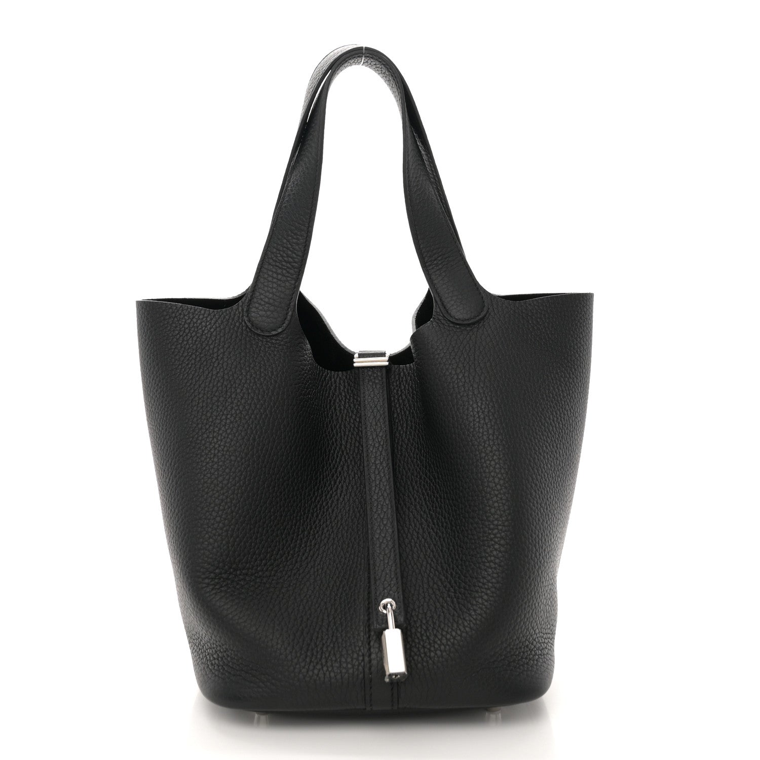 Hermes Taurillon Clemence Picotin Lock 22 MM Black 1 of 12