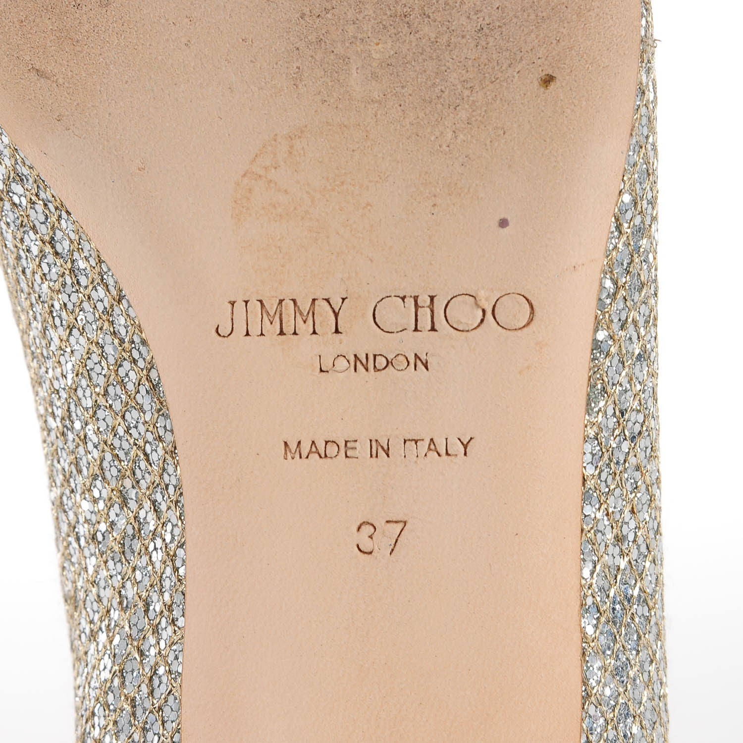 Jimmy Choo Finlay Ballet Flats 37 Silver 6 of 7