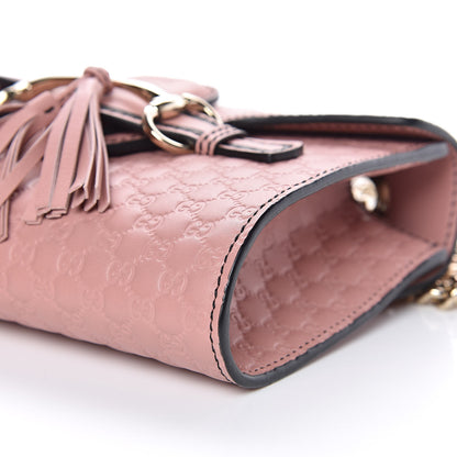 Gucci Microguccissima Mini Emily Shoulder Bag Soft Pink 10 of 10