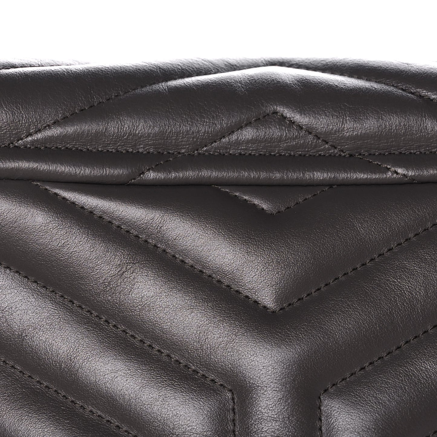 Calfskin Y Quilted Monogram Small Loulou Chain Satchel Earth