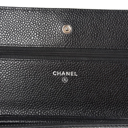 Chanel Caviar Quilted Wallet On Chain WOC Black 8 of 9