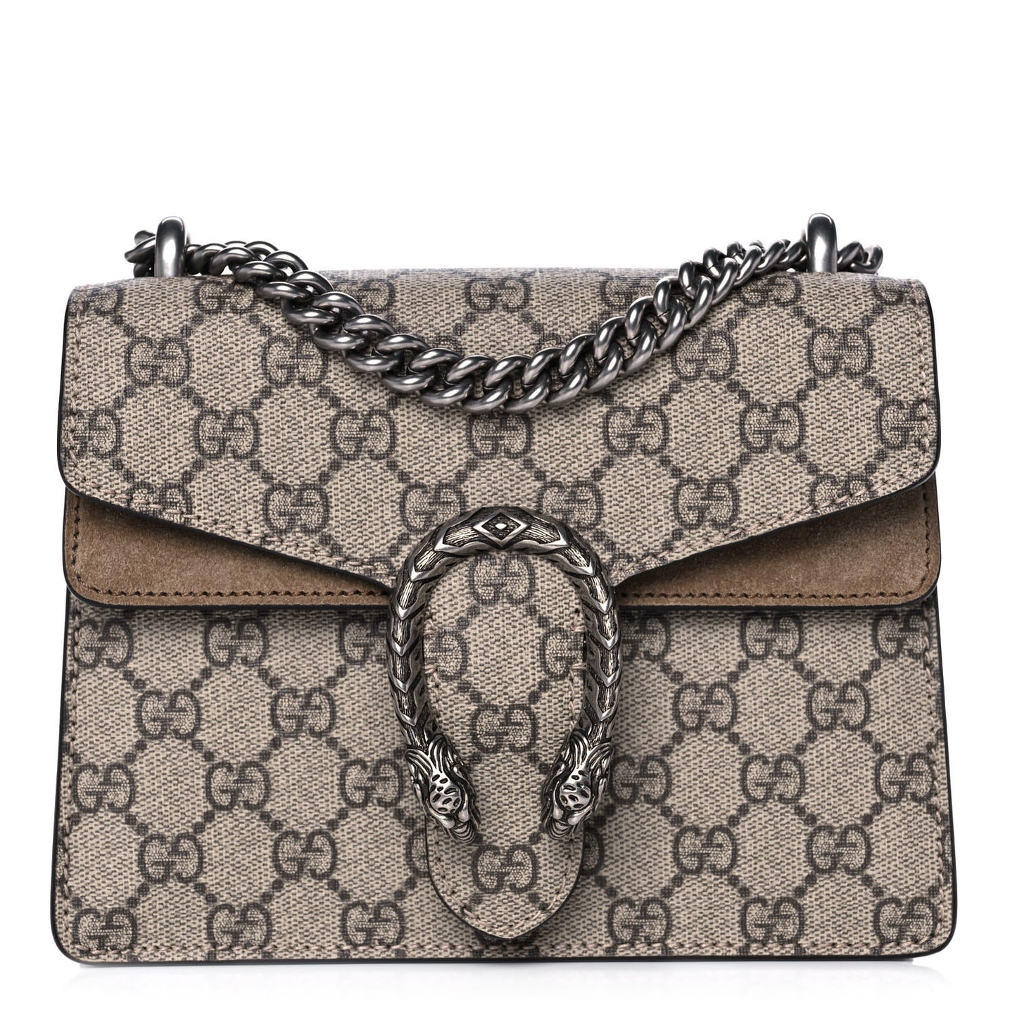 GG Supreme Monogram Mini Dionysus Shoulder Bag Taupe