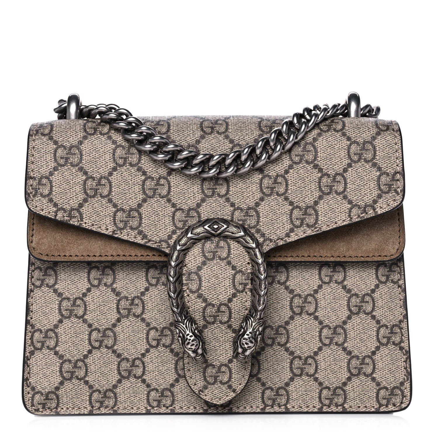 Gucci GG Supreme Monogram Mini Dionysus Shoulder Bag Taupe 1 of 11