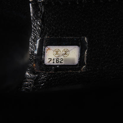 Chanel Lambskin Chocolate Bar Accordion Mademoiselle Flap Black 7 of 8