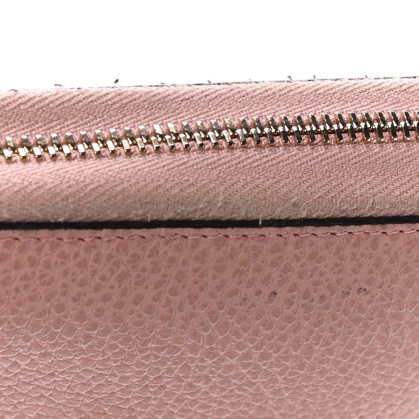 Dollar Calfskin Medium GG Zip Around Wallet Soft Pink