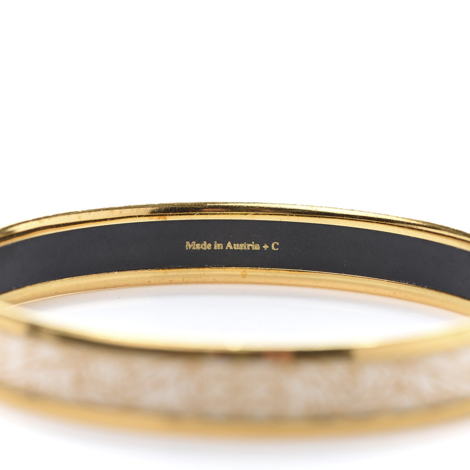 Hermes Enamel Printed Narrow Bracelet 65 5 of 5