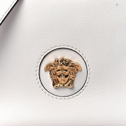 Versace Calfskin La Medusa Small Hobo Crossbody White 6 of 8