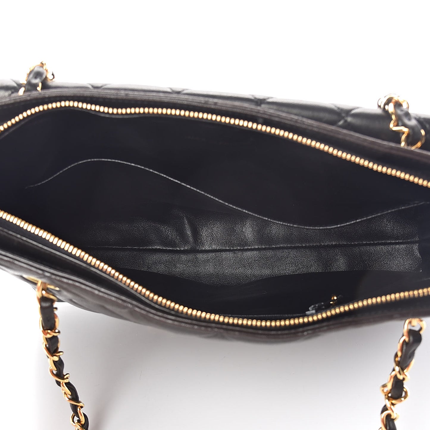 Lambskin Quilted Shoulder Bag Black