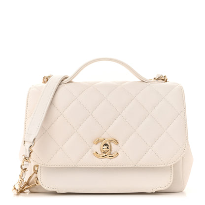 Chanel Caviar Quilted Medium Business Affinity Flap White 1 of 12