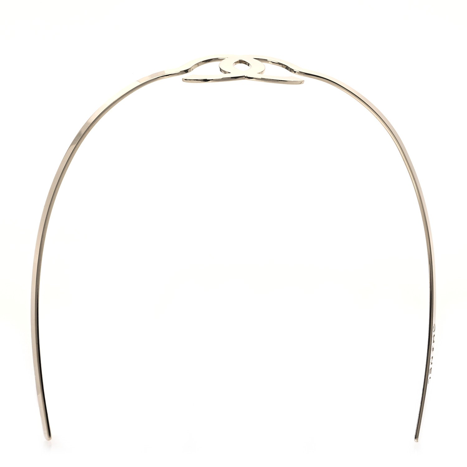 Chanel Metal CC Headband Light Gold 4 of 8