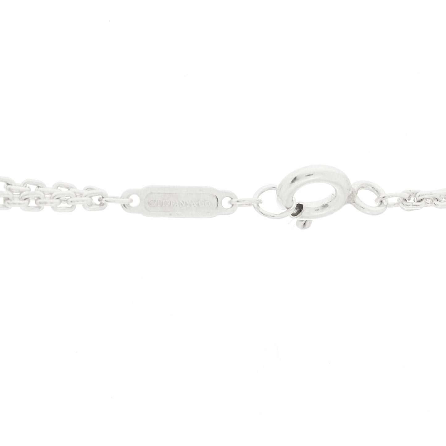 Sterling Silver Double HardWear Link Pendant Necklace