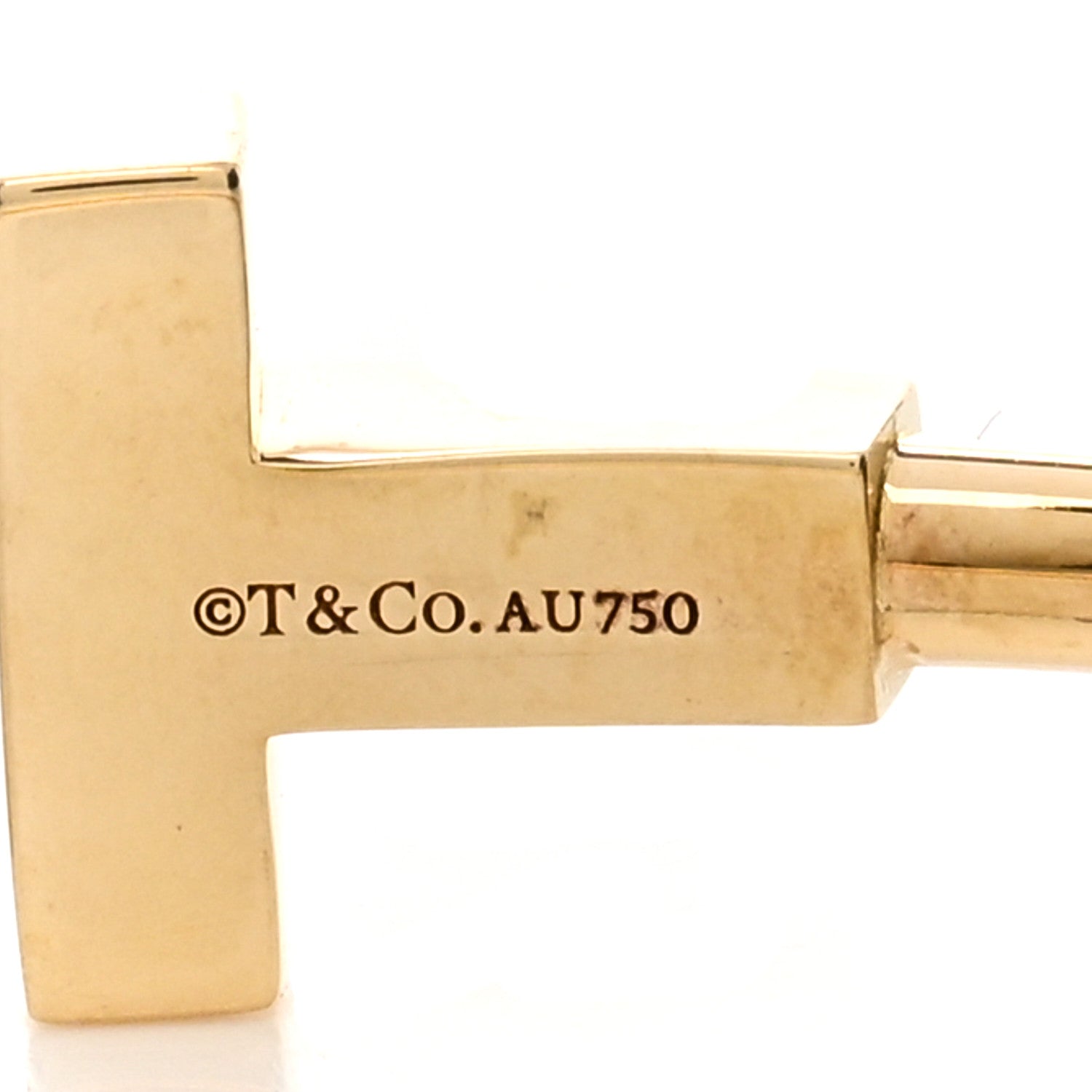 Tiffany 18K Yellow Gold T Wire Bracelet 3 of 3