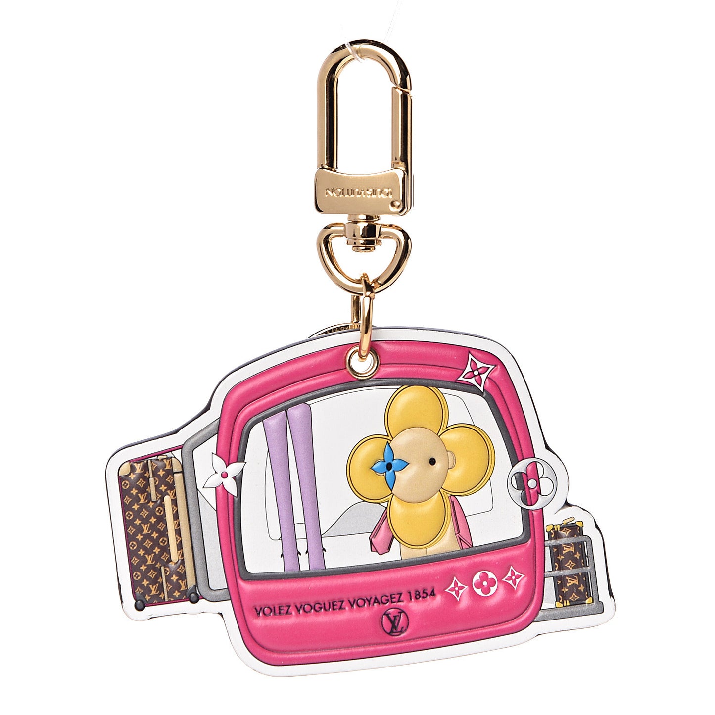 Monogram 2019 Christmas Animation Courchevel Bag Charm Key Ring